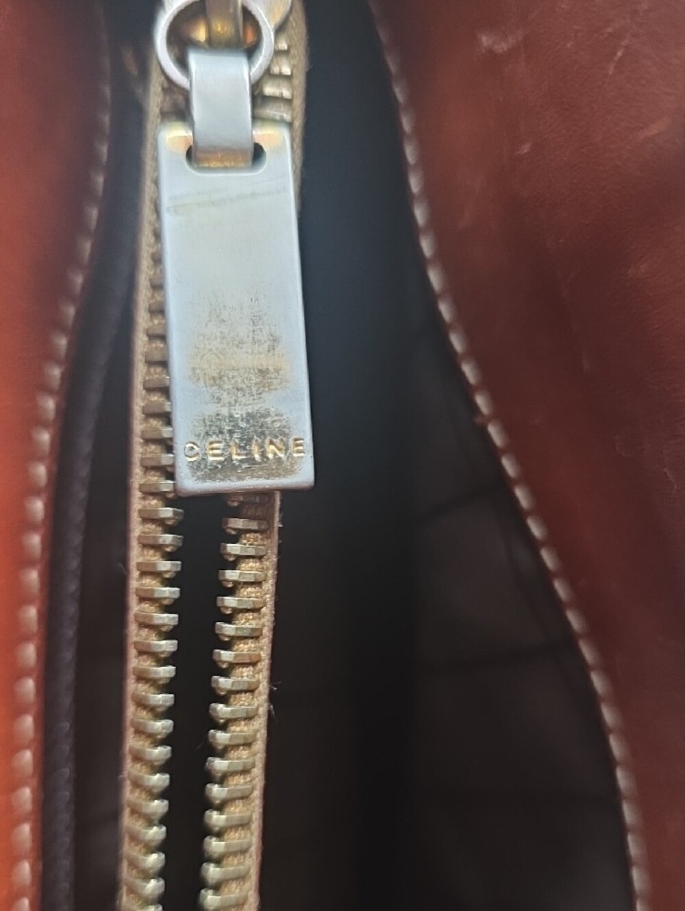 Celine Brown Monogram Tote Bag - Picture 7 of 14